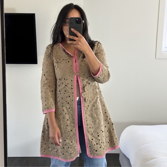 Moschino Jackets & Blazers - Moschino Cheapandchic Kimino Jacket Cardigan Embroidered Lace Sz 10 US♥️
